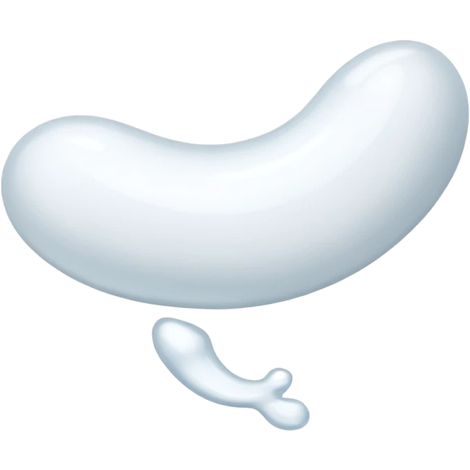 White semen projecting from left to right  emoji