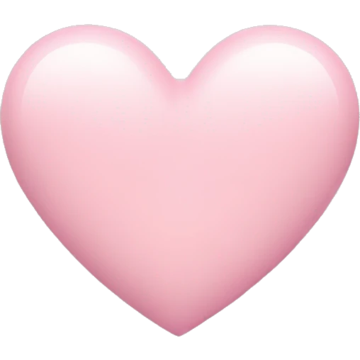pastel pink heart emoji