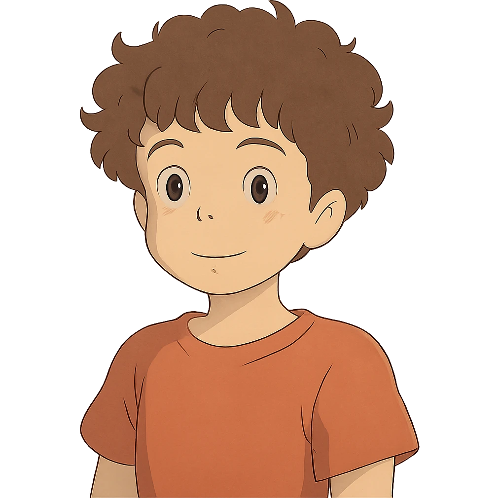 curly hair boy emoji
