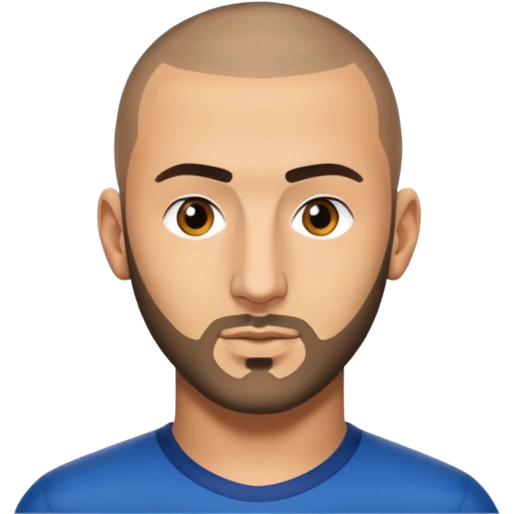 Karim Benzema with Buzzcut emoji