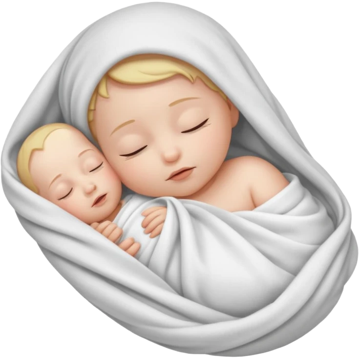baby wrapped in blanket emoji