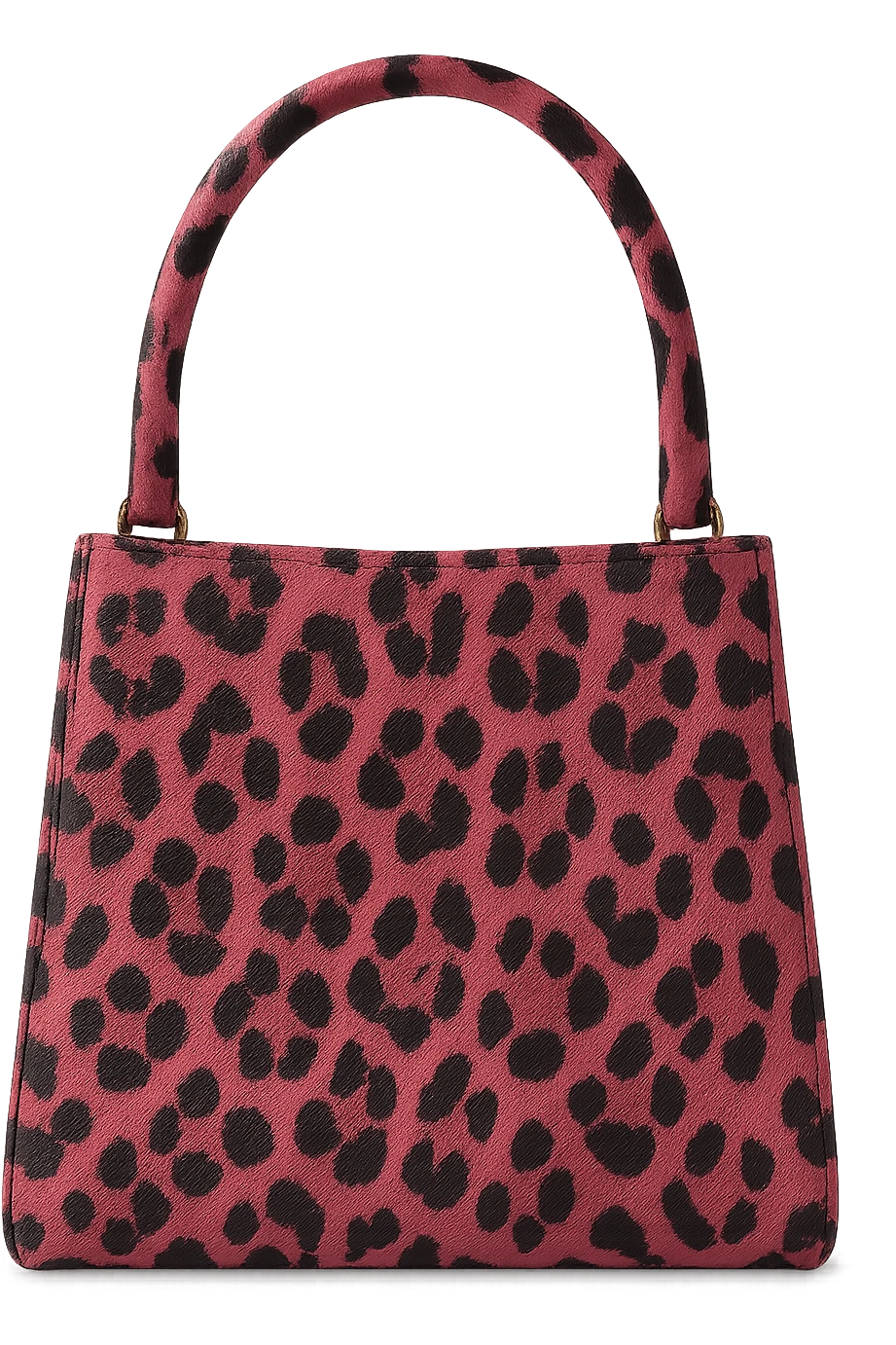 Pink leopard bag, remove background emoji