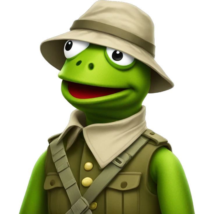 kermit in war emoji