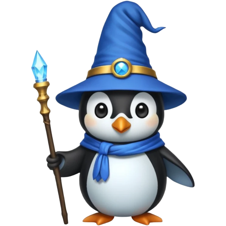 Penguin Wizard emoji