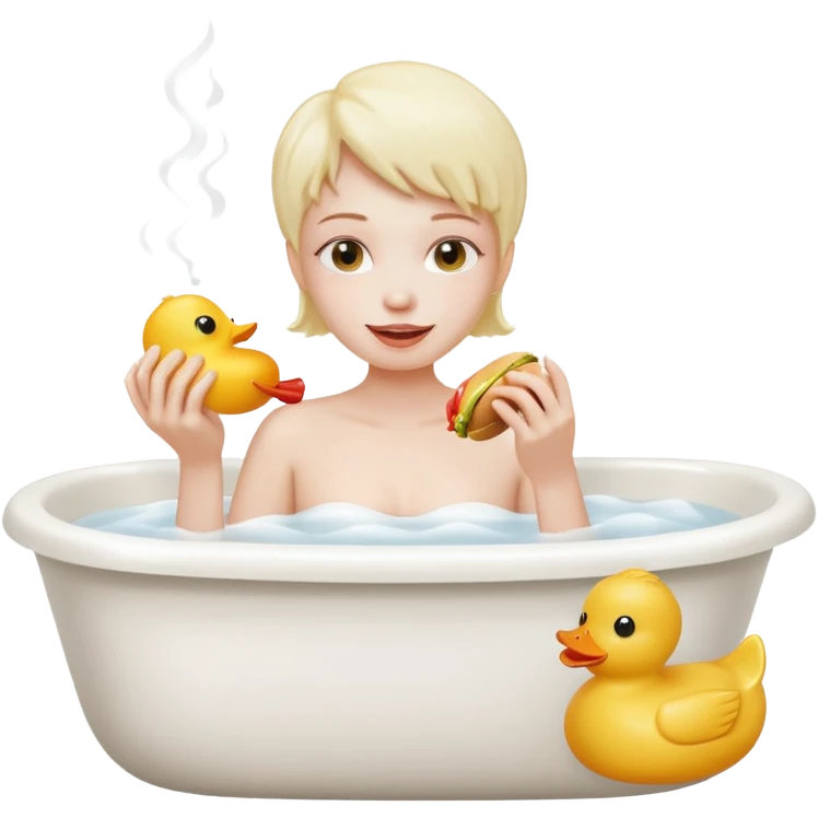 everyday life, bath, food, play emoji