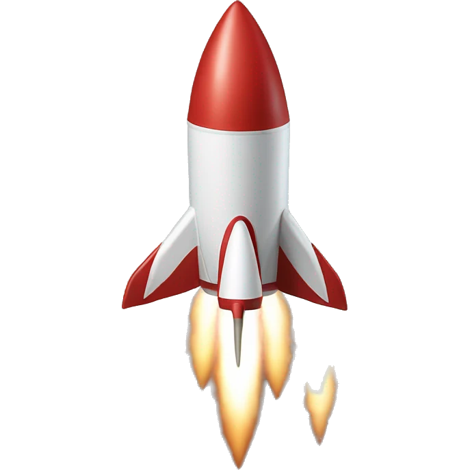 ROCKET blasting off emoji