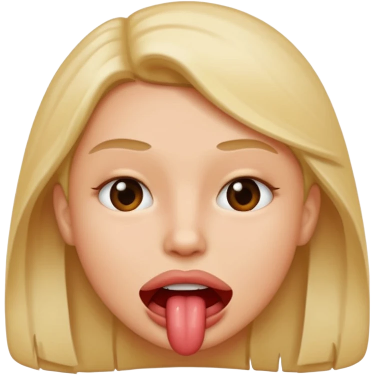 face biting lip emoji