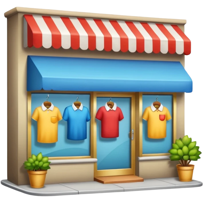clothing store on the street emoji