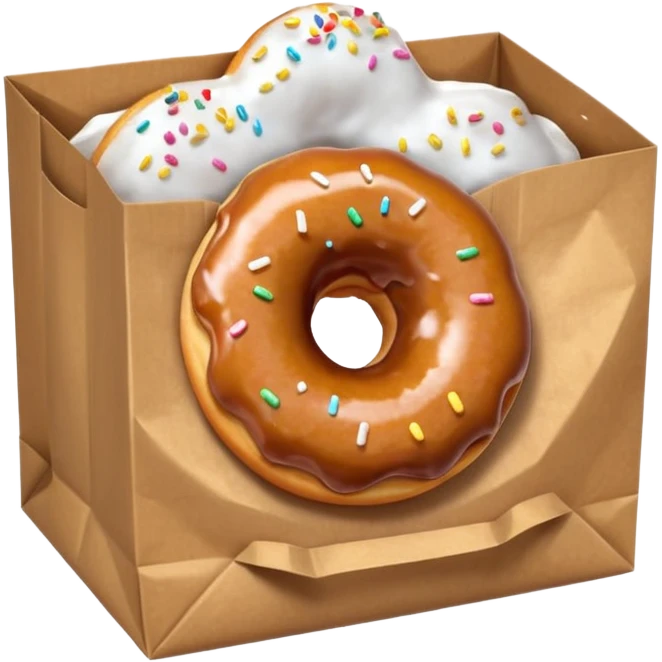 donut in paper bag emoji