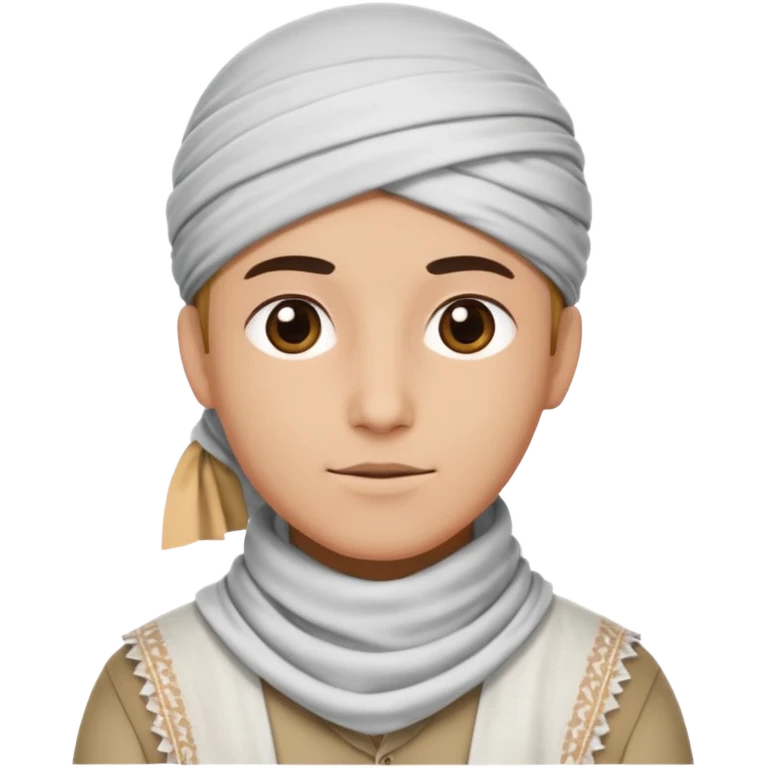 with the UAE traditonal thing on their head emoji