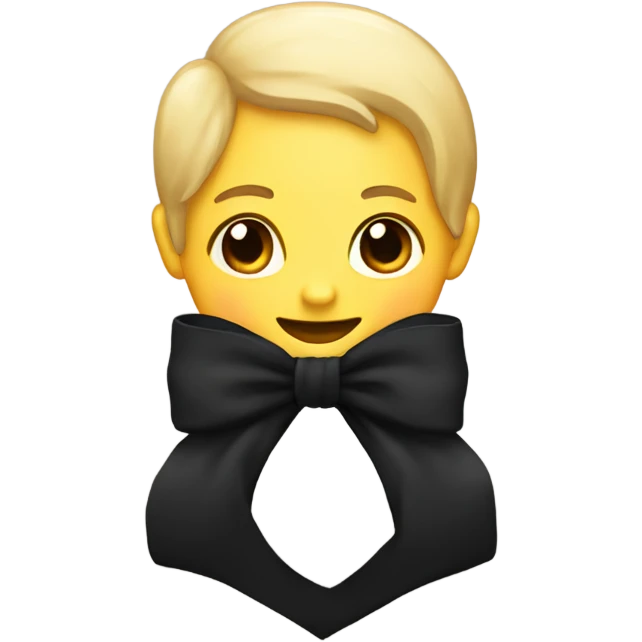 Black heart with black bow emoji