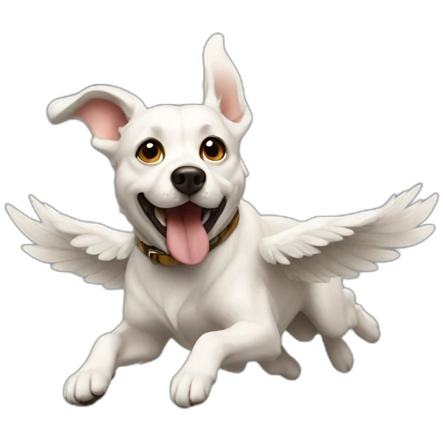 Flying dog emoji