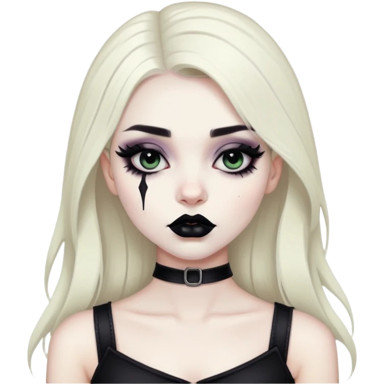 Goth girl emoji