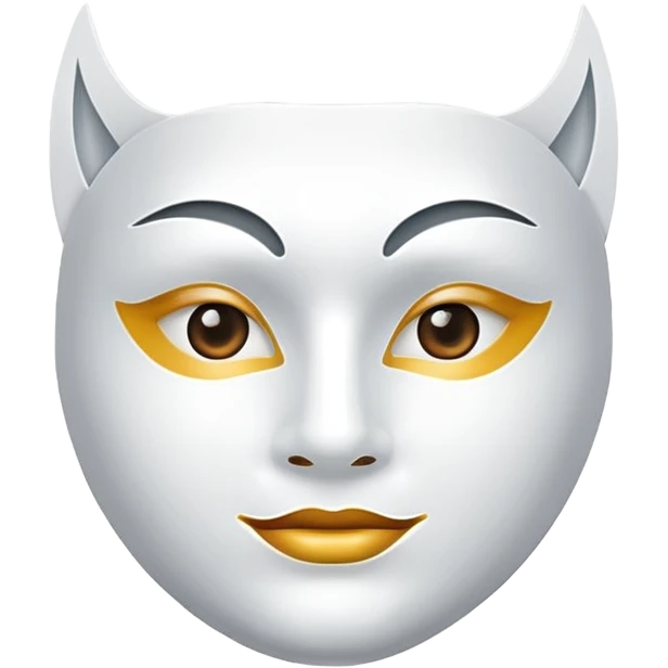 a sheet of white mask pack for face skincare beauty, except on the face, just only product emoji