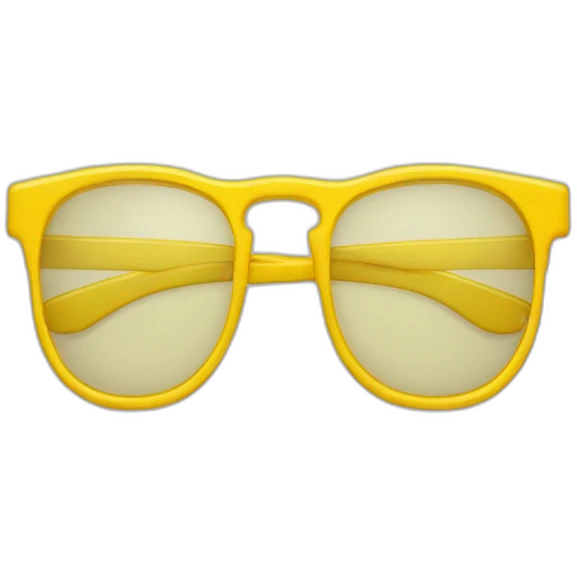 Lunettes jaune emoji