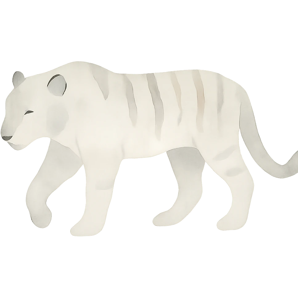 watercolor style tiger emoji