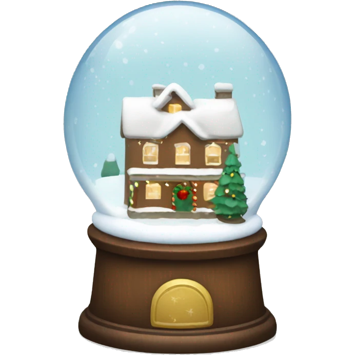 Christmas snowglobe emoji