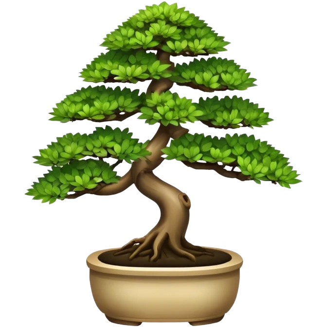small bonsai with cilindric leaves emoji