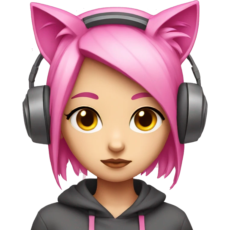 pink-techno-catgirl sad emoji