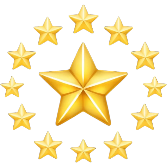 Can u make a emoji with 15 stars in a circle emoji