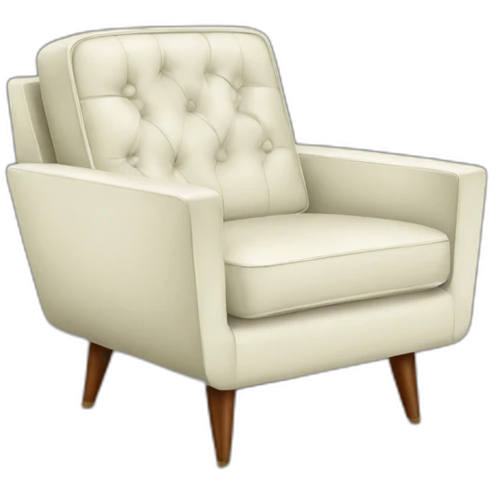 Mid century modern chair emoji
