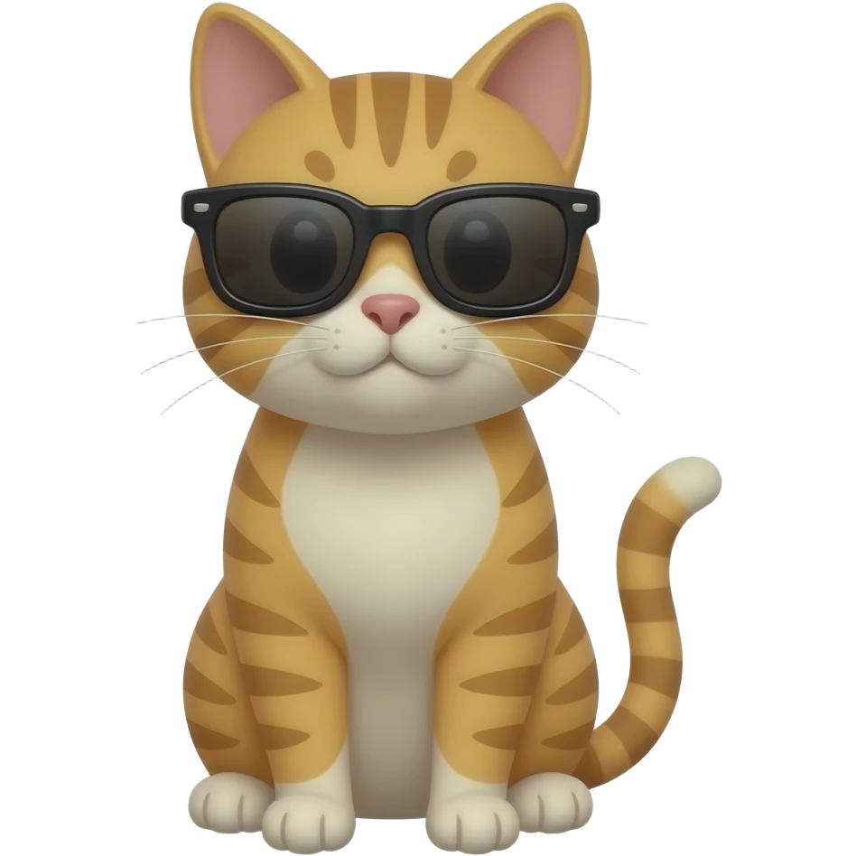 Cat wearing sunglasses emoji