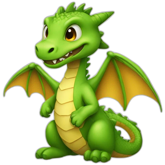litle dragon in t shert emoji