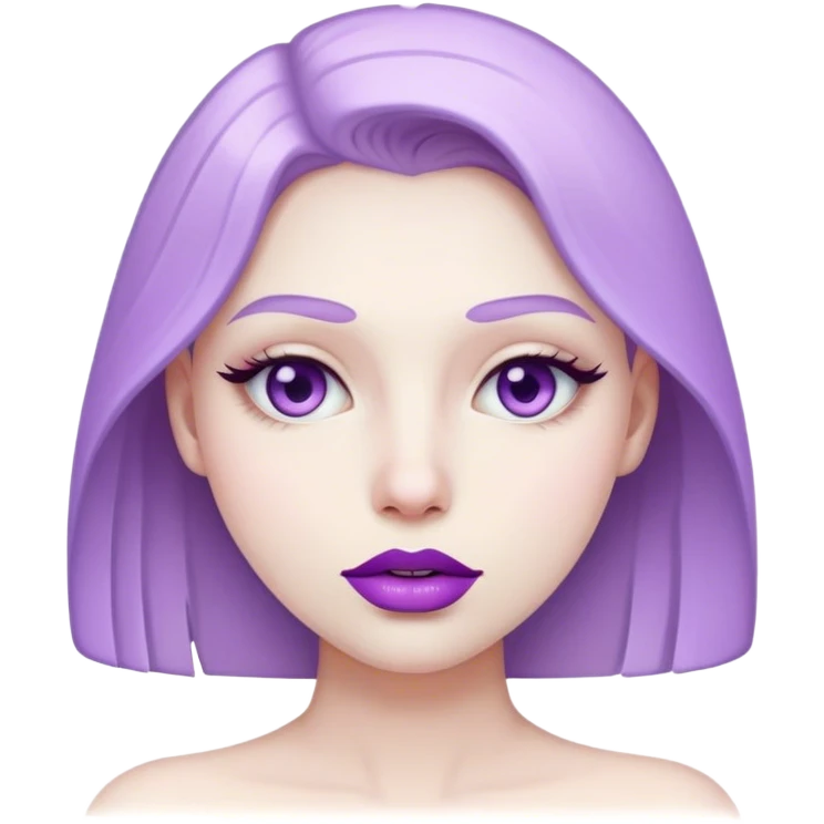 light purple lips emoji