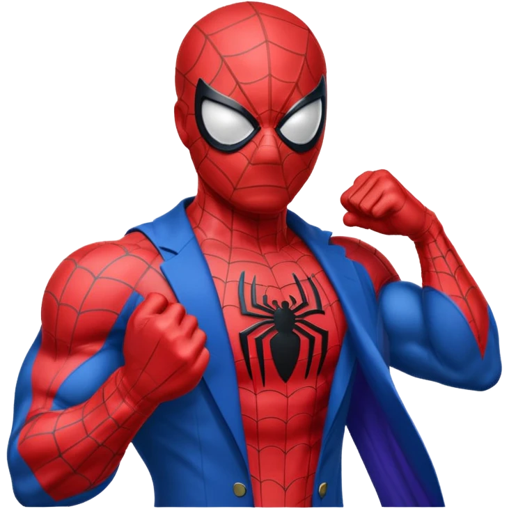 emoji de spiderman haciendo gimnasio  emoji