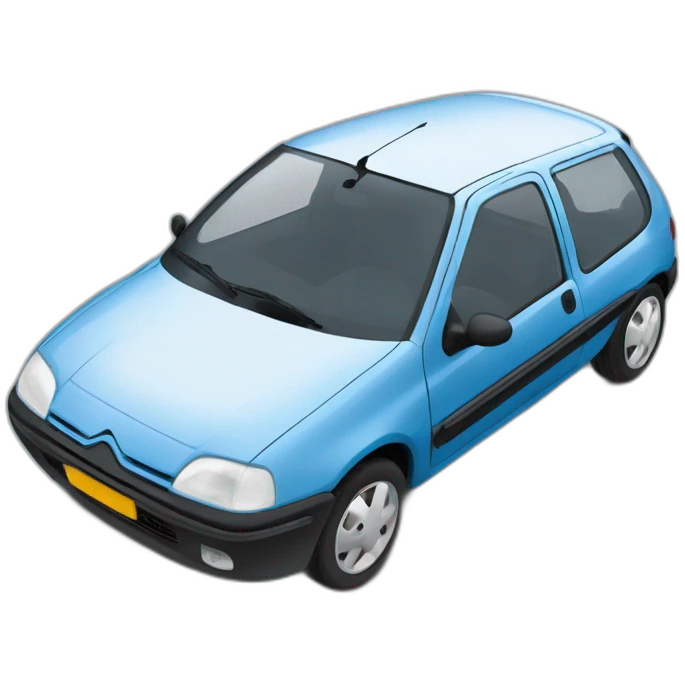 Citroën saxo bleu emoji