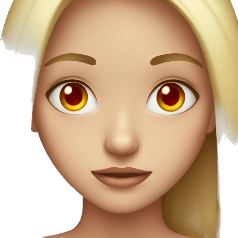 Girl with red eyes  emoji
