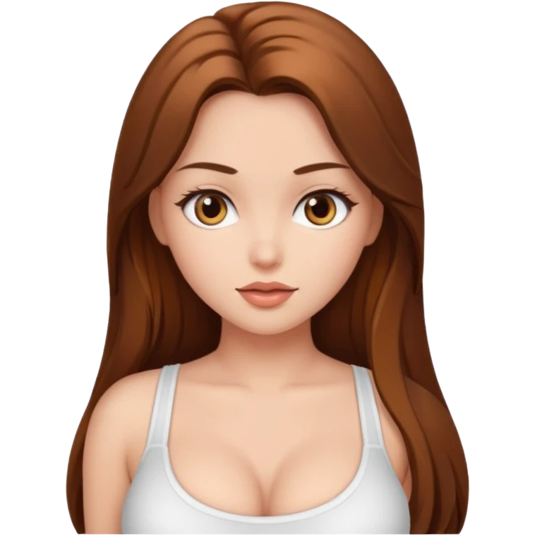 Sexy girl big breasts gorgeous emoji