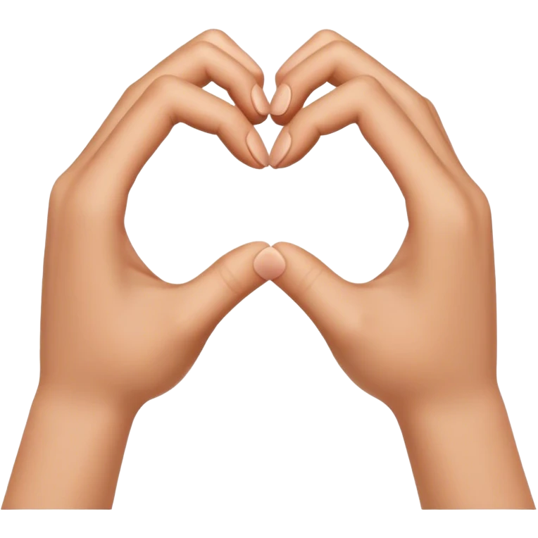 Heart hands emoji