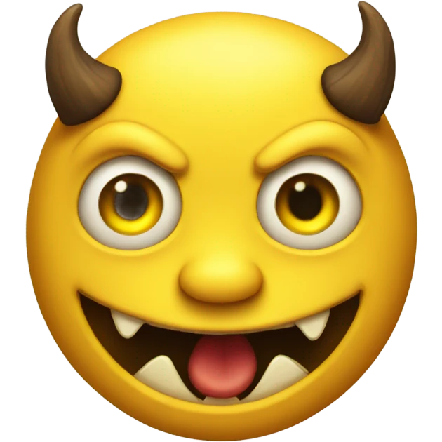 Yellow devil  emoji