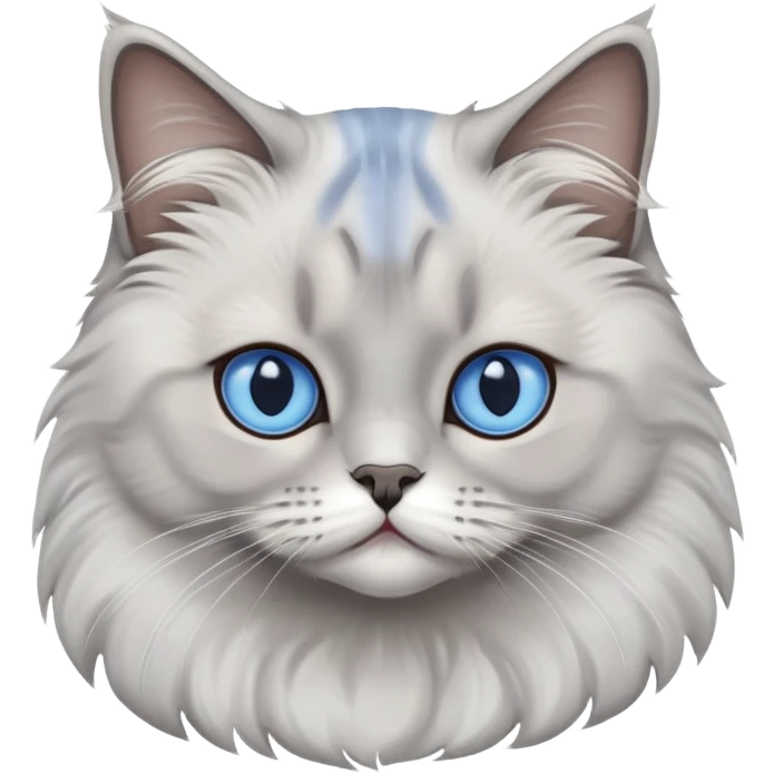 Brithis Blue point cat emoji