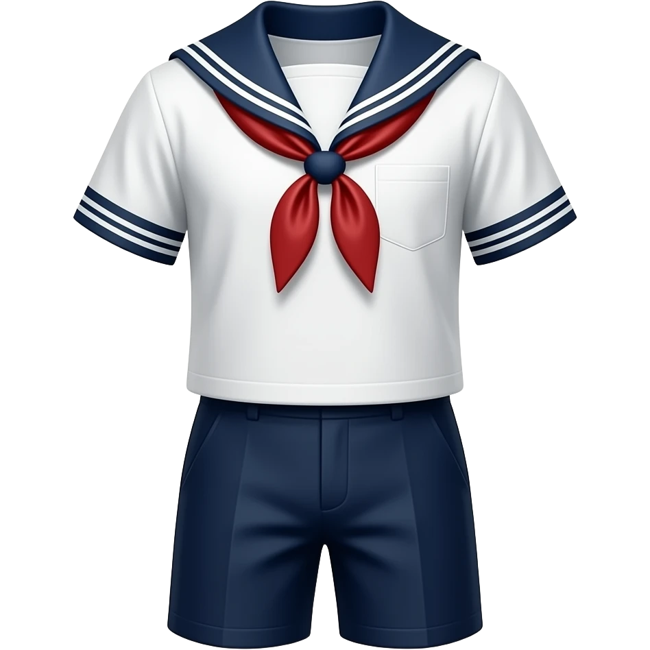 a fitted sailor suit set emoji