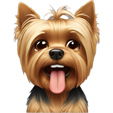 Yorkie crying  emoji