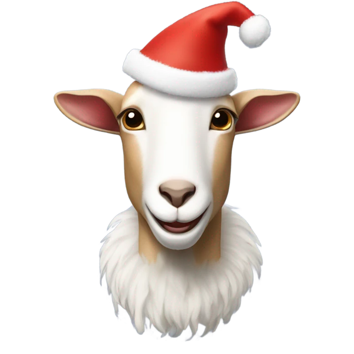 A Christmas goat emoji