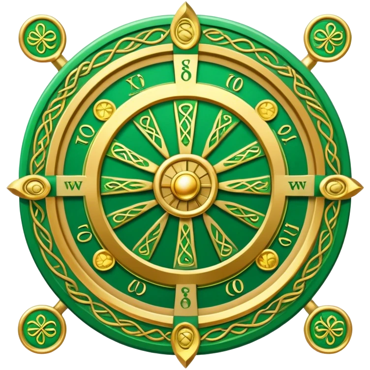 Wheel of fortune Celtic tarot card emoji