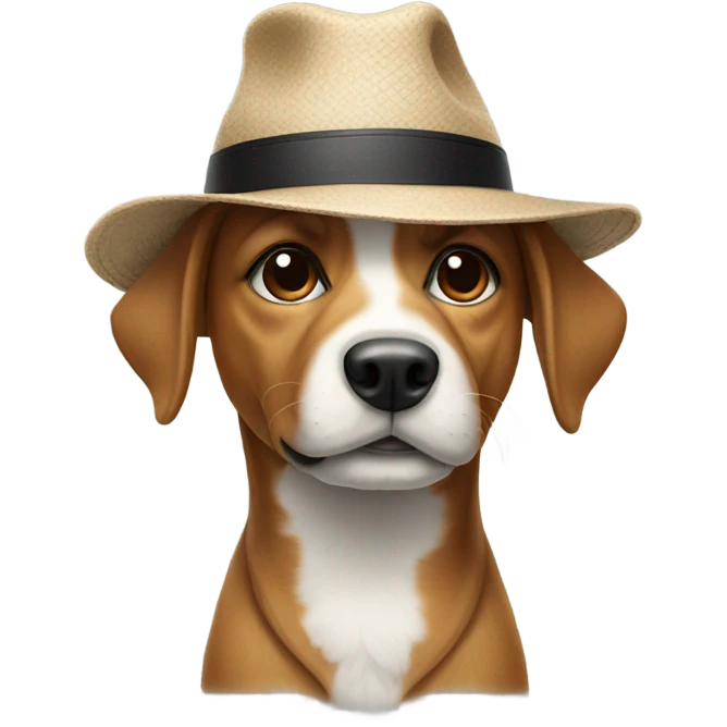 Dog with a hat  emoji
