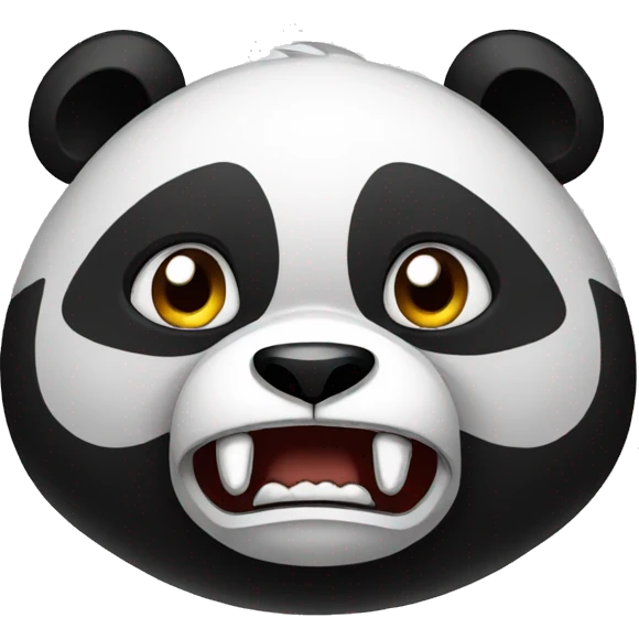 Giant Panda angry  emoji