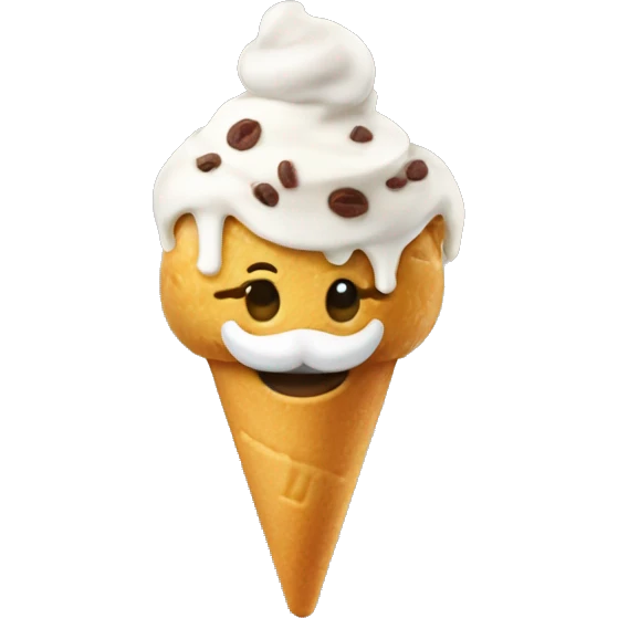 un cane che mangia il gelato emoji