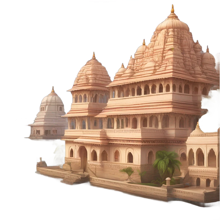 Haridwar ashram and the ganges  emoji