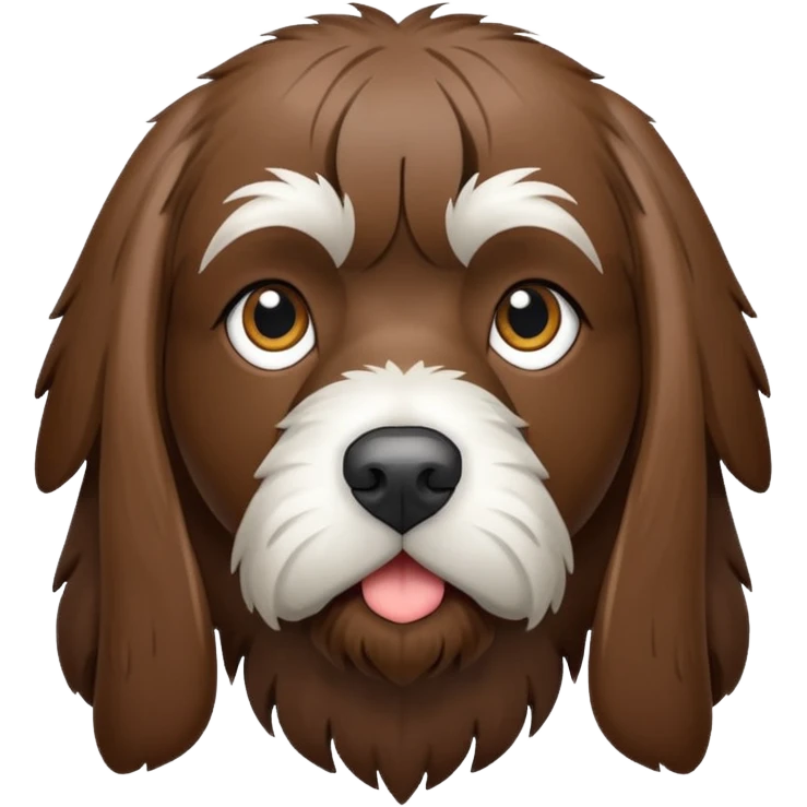 Wired hair pointing griffons emoji