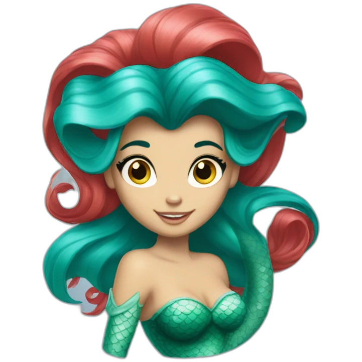 Ariel little mermaid emoji