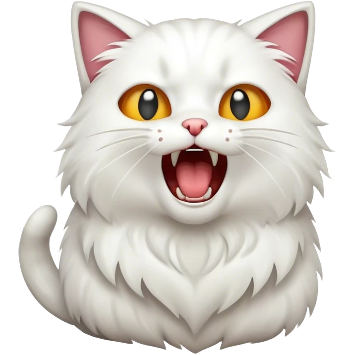Cat yelling emoji