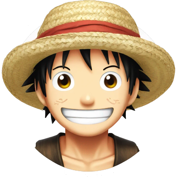 Luffy One Piece Straw Hat emoji