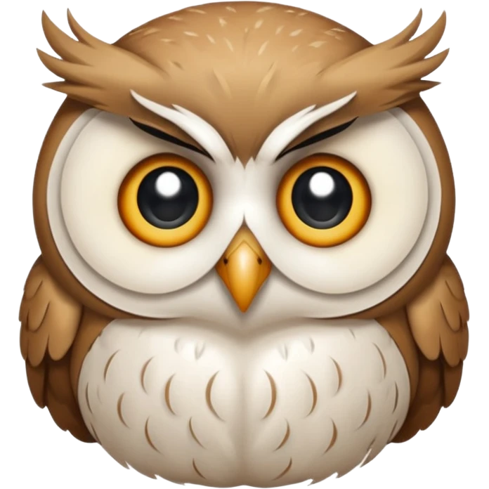 owl emoticon that is crying emoji