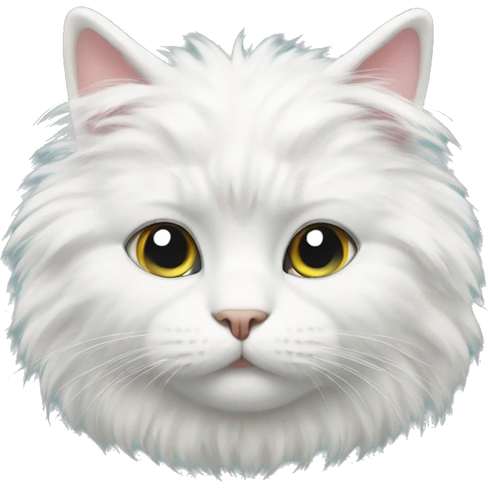 White fluffy cat emoji