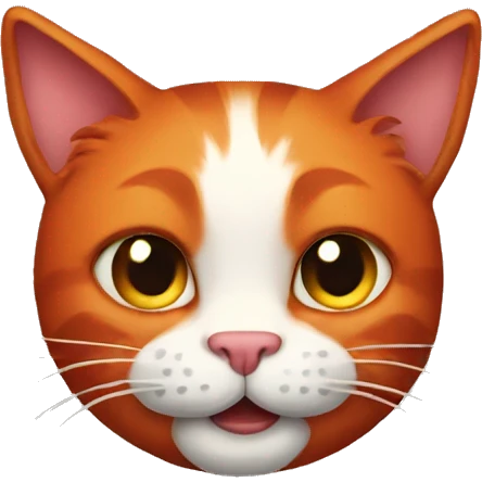 Red cat with horns emoji